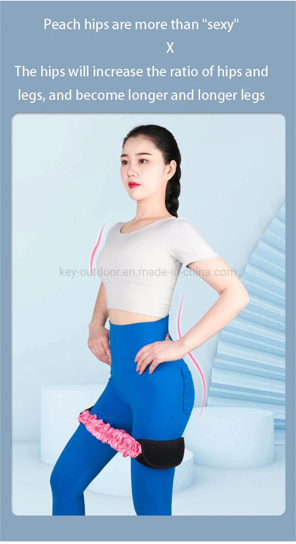 Hip Resistance Bands Exercise Elastic Loop Band Set Anti Slip Fitness Bands Physical Therapy Stretching Practicing