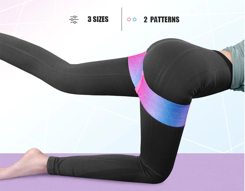Strong Toughness Fabric Polyester Resistance Yoga Bands