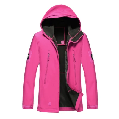 Women′ S Soft Shell Jacket, Wool Lined Thermal Jacket, Lightweight Hooded Windproof Coat, and a Sweater.